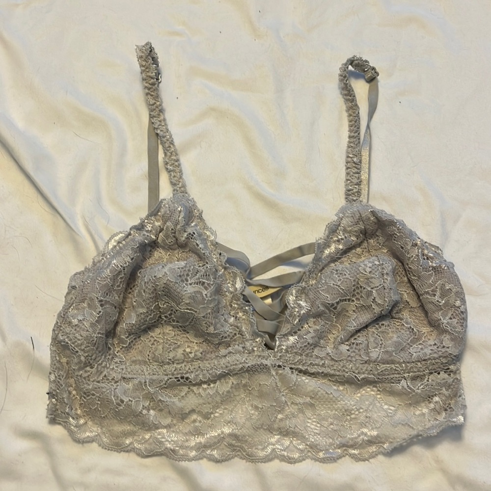 Silver bralette by Maurices